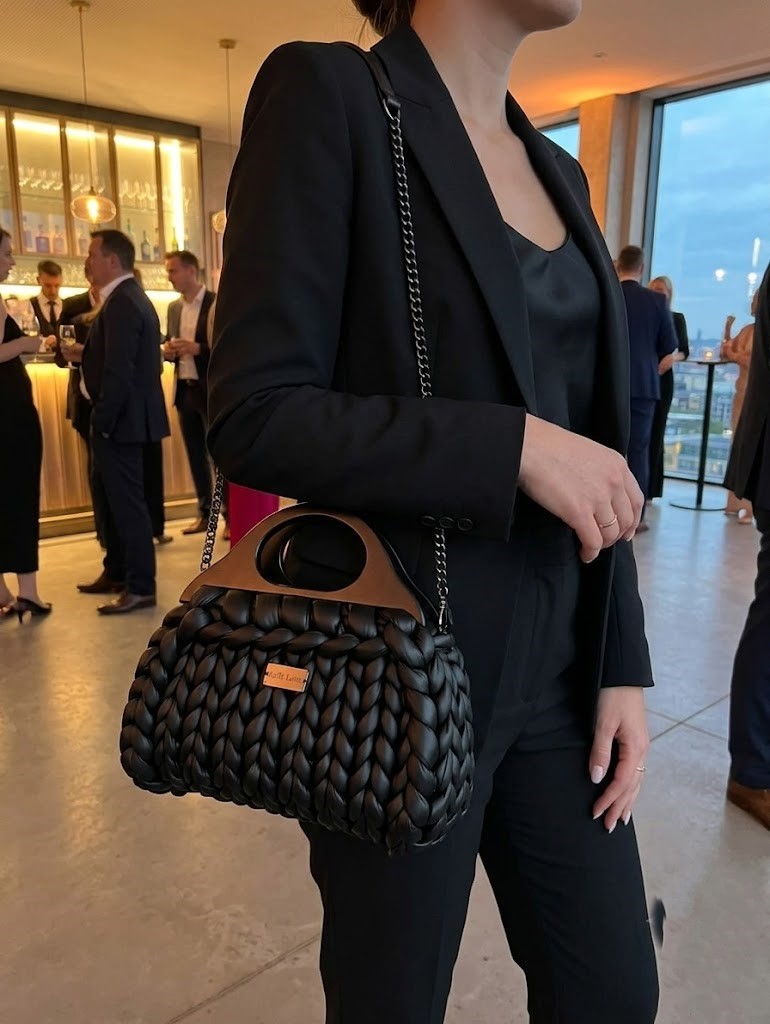 ##L'Ébène Prestige | Sac à main artisanal luxe | Kaffè Latte##